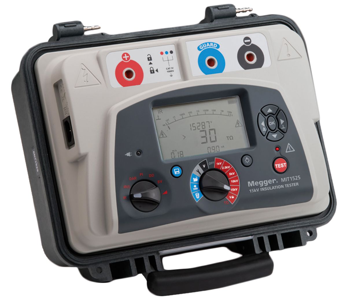 1002-907 | Megger MIT1525 Insulation Tester, 1000V Min, 15000V Max ...