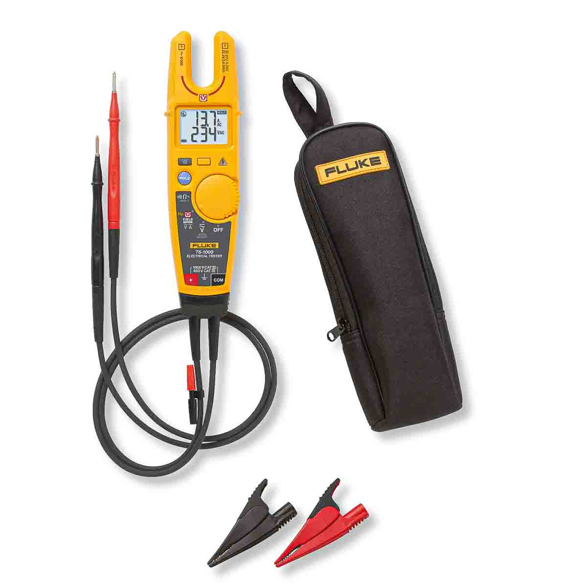 T6-1000 KIT2 | Fluke T6-1000 (with Alligator Clips & Soft Case), LCD ...