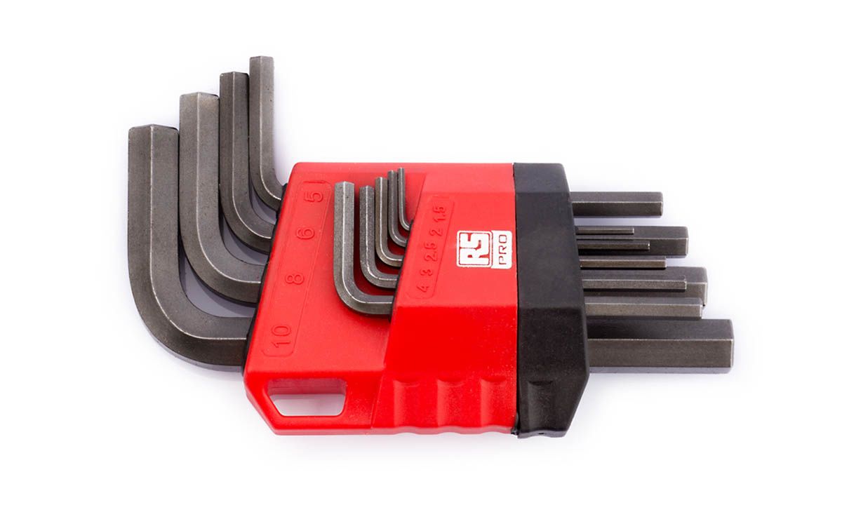 RS PRO 9 piece Hex Key Set, L Shape 1.5mm RS