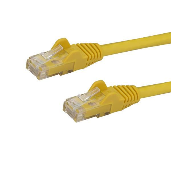 StarTech.com Cat6 Ethernet Cable, RJ45 to RJ45, U/UTP Shield, Yellow PVC Sheath, 7m