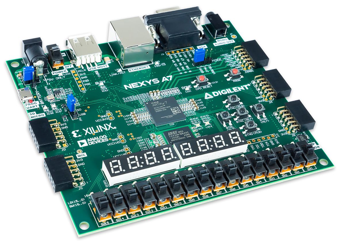 Digilent 4102921 to Nexys A750T FPGA Trainer Board for