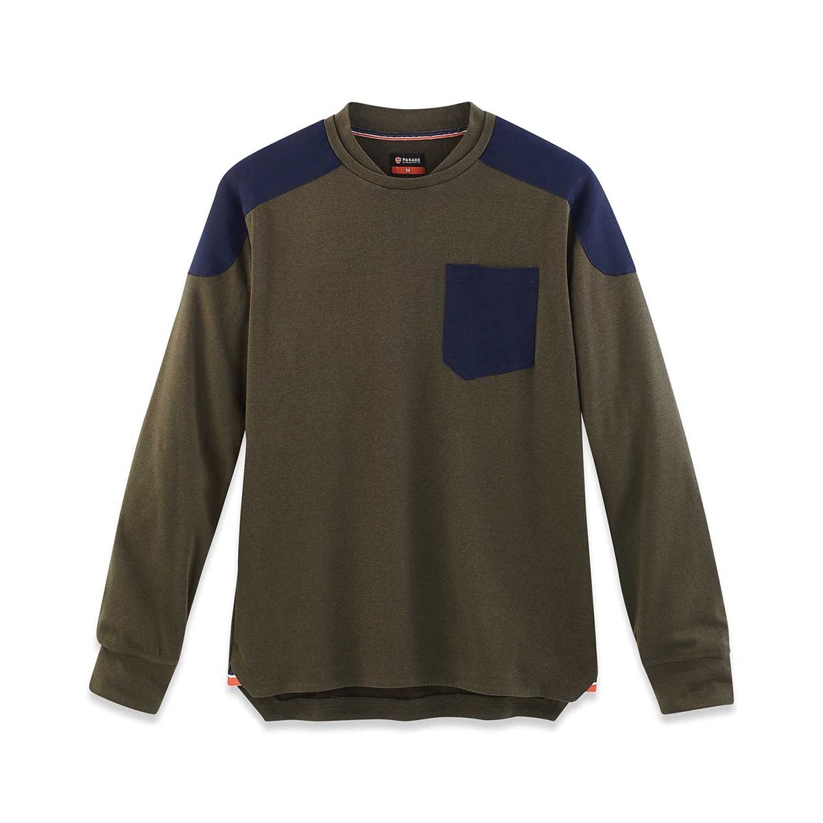 Parade Khaki Polyester Long Sleeve T-Shirt, UK- XXXL, EUR- XXXL