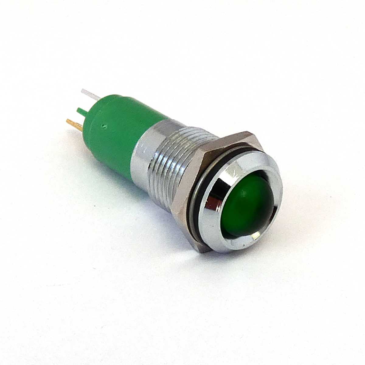 CML Innovative Technologies 192AX35X Series Green Panel Mount Indicator, 14mm Mounting Hole Size, IP67