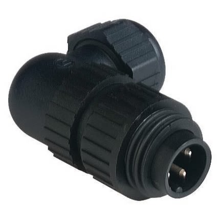 Lumberg Automation, CA IP66, IP67 Black Screw 3+PE Angled Industrial Power Plug, Rated At 10A, 230 V, 400 V