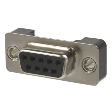 Norcomp 191 9 Way Vertical Panel Mount D-sub Connector Socket, 2.75mm Pitch, with 0.125 Hole
