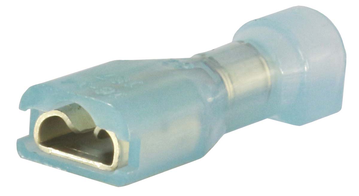 RS PRO Blue Insulated Female Spade Connector, Receptacle, 0.8 x 4.75mm