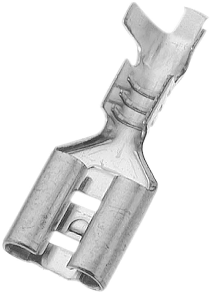 RS PRO Uninsulated Female Spade Connector, Receptacle, 6.35 x 0.8mm Tab