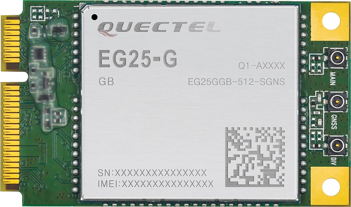 Quectel EG25GGBMINIPCIE Module B1/ B2/ B3/ B4/ B5/ B7/ B8/ B12/ B13