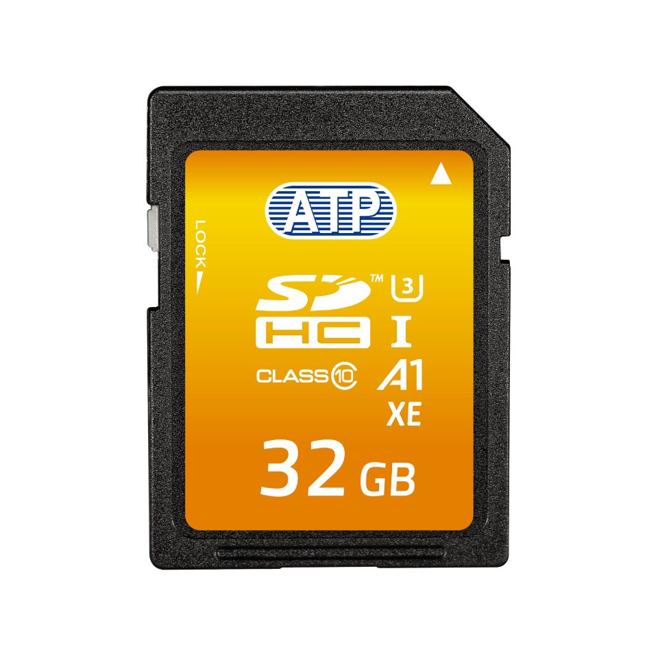 AF32GSD4ABBBIM ATP 32 GB Industrial SDHC SD Card, Class 10, U3, UHS