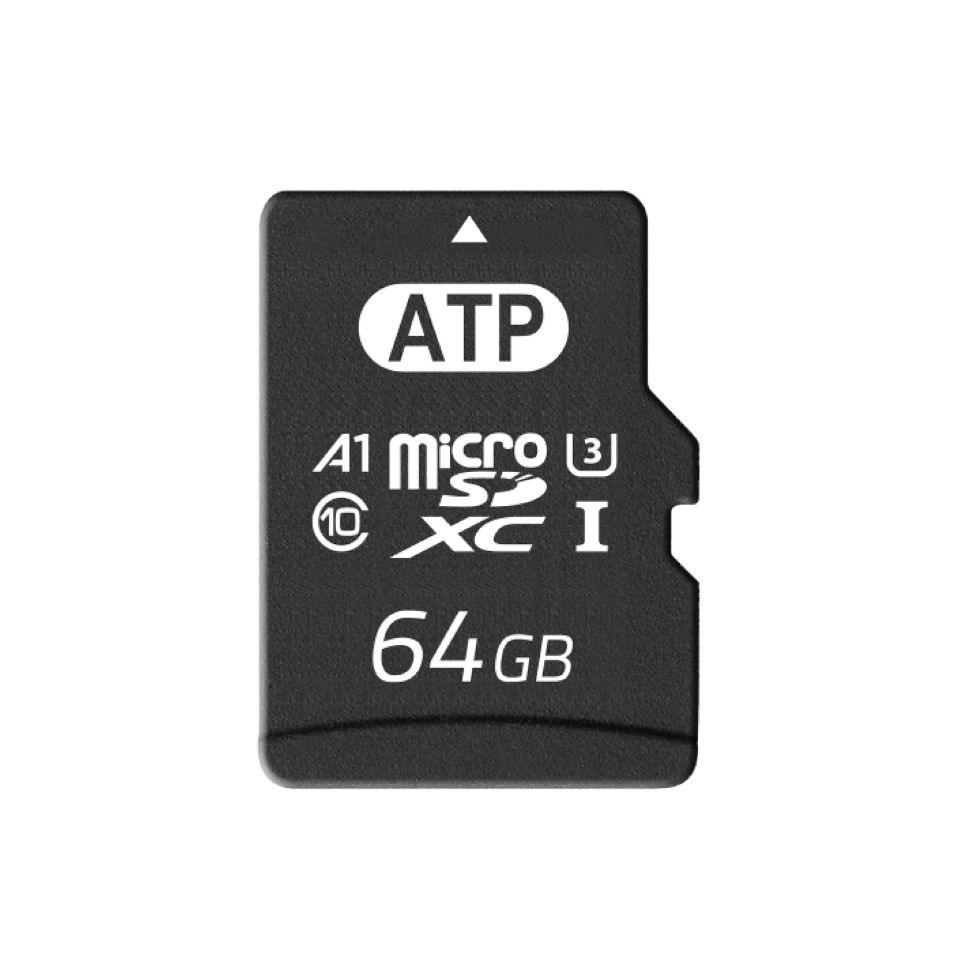 ATP 64 GB Industrial MicroSDXC Micro SD Card, Class 10, U3, UHS-I