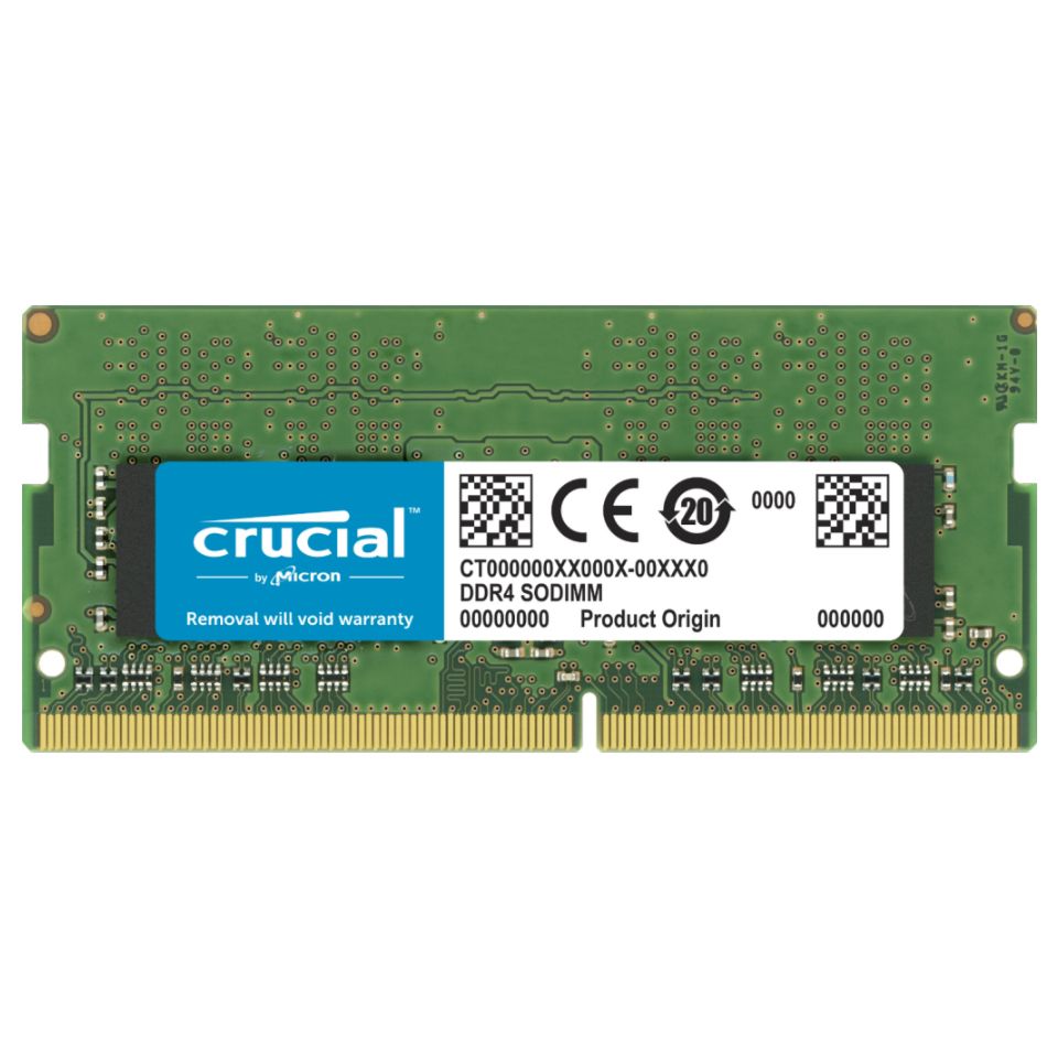 Crucial 16 GB DDR4 RAM, 2666MHz, SODIMM, 1.2V