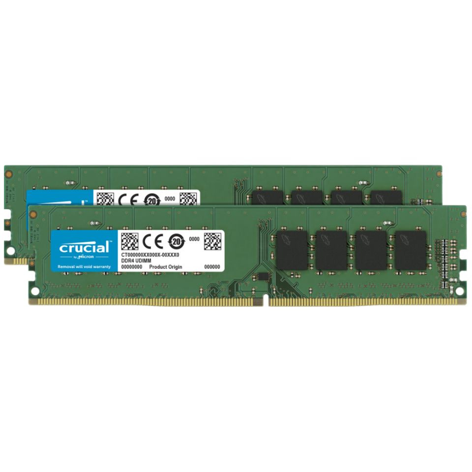 Crucial 32 GB DDR4 Desktop RAM, 3200MHz, UDIMM, 1.2V