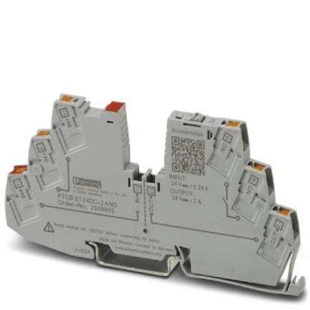 Phoenix Contact 2909903, 2A, DIN Rail Mount 24V PTCB, 1 channels Electronic Circuit breaker