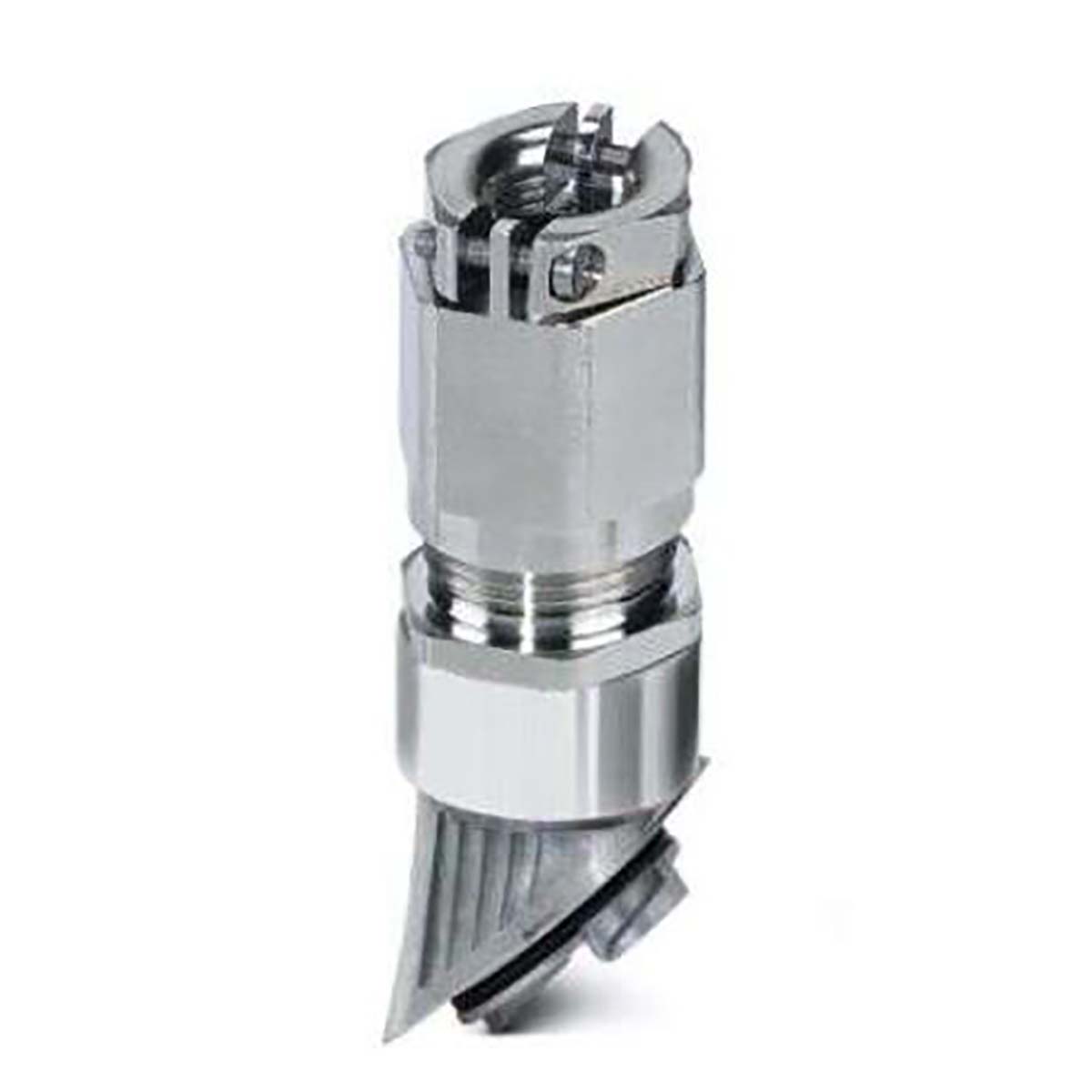 Phoenix Contact  HC-B-GTRS Series Silver Nickel Plated Brass Cable Gland, M40 Thread, 16mm Min, 28mm Max, IP66, IP67