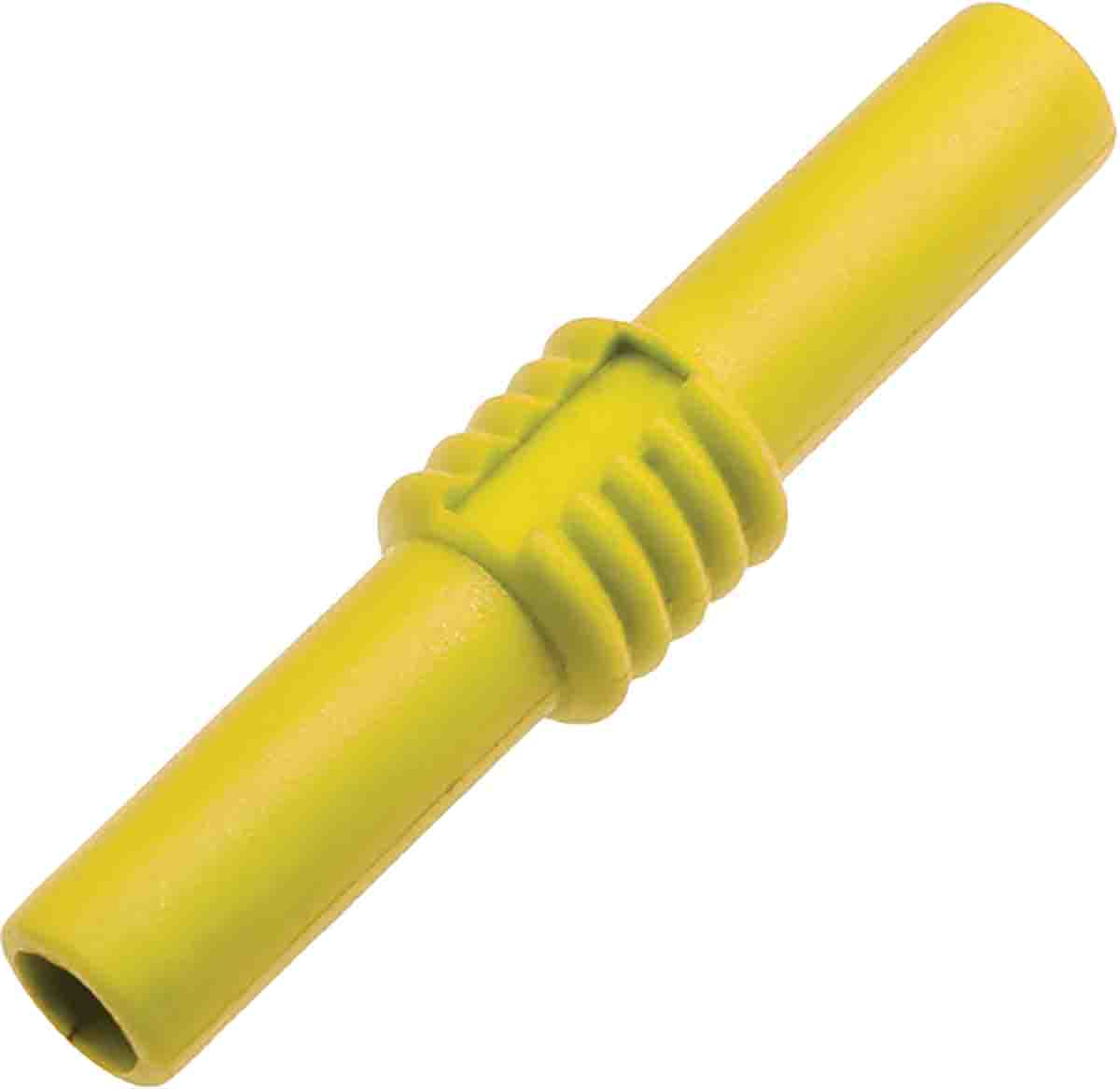 RS PRO Yellow, Female Banana Coupler With Brass contacts and Nickel Plated