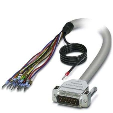 Phoenix Contact 2m 15 pin D-sub to Unterminated Serial Cable