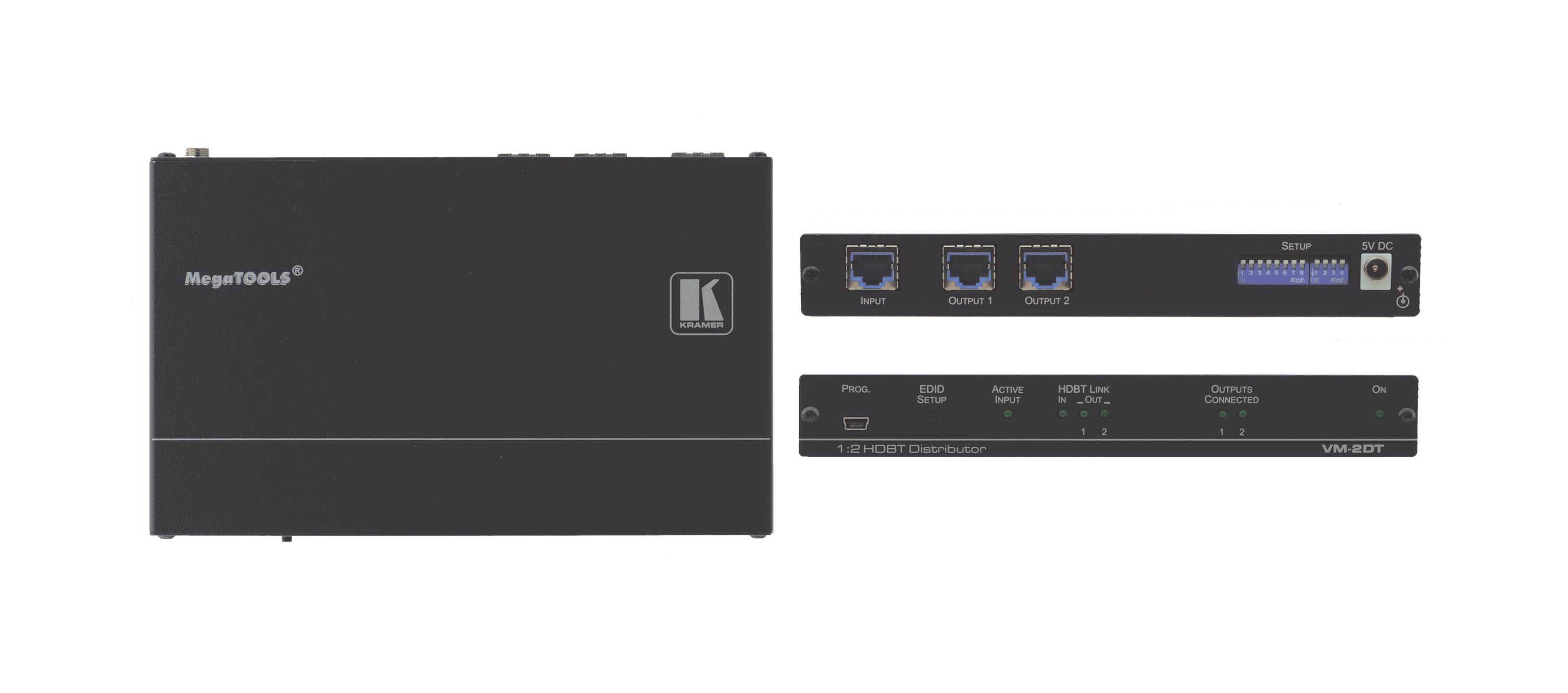 KRAMER ELECTRONICS 2 Port 1 Input 2 Output Splitter - up to 4K