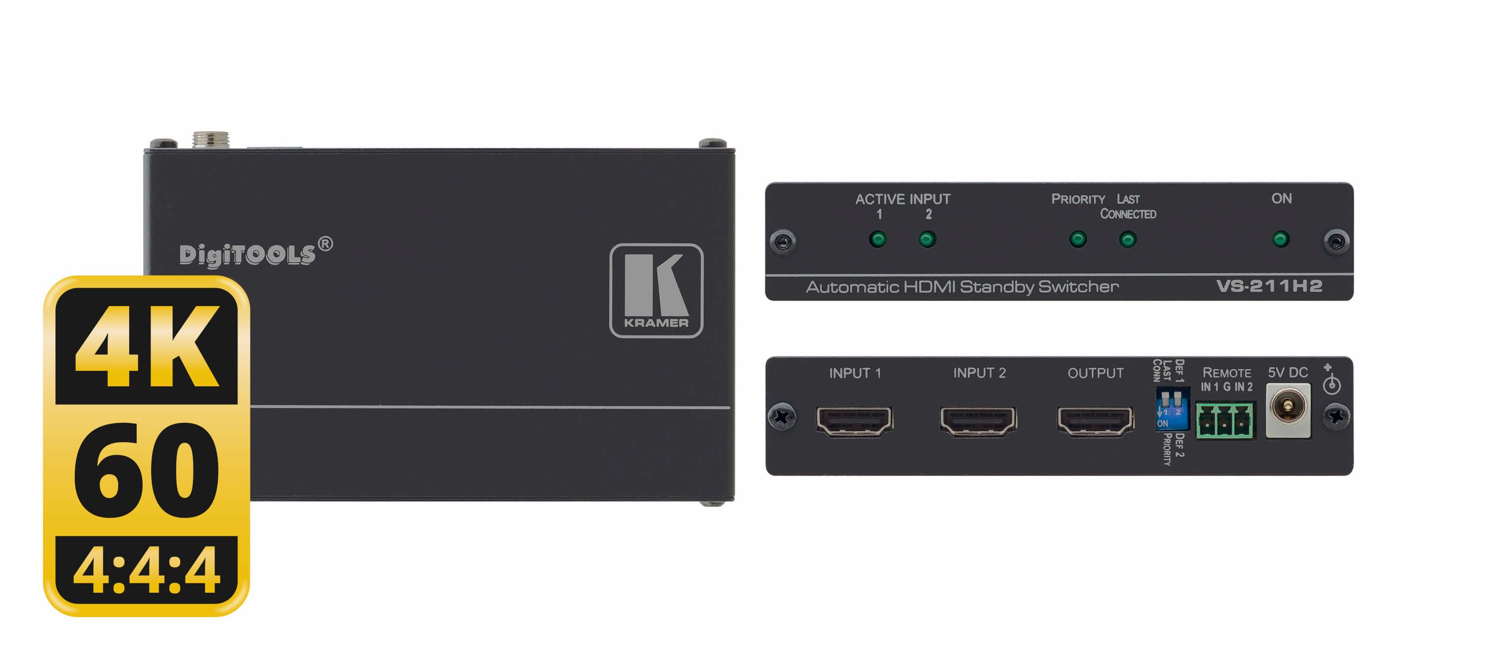 VS211H2 KRAMER ELECTRONICS VideoSplitter HDMI 3Port, 3840 x 2160 2