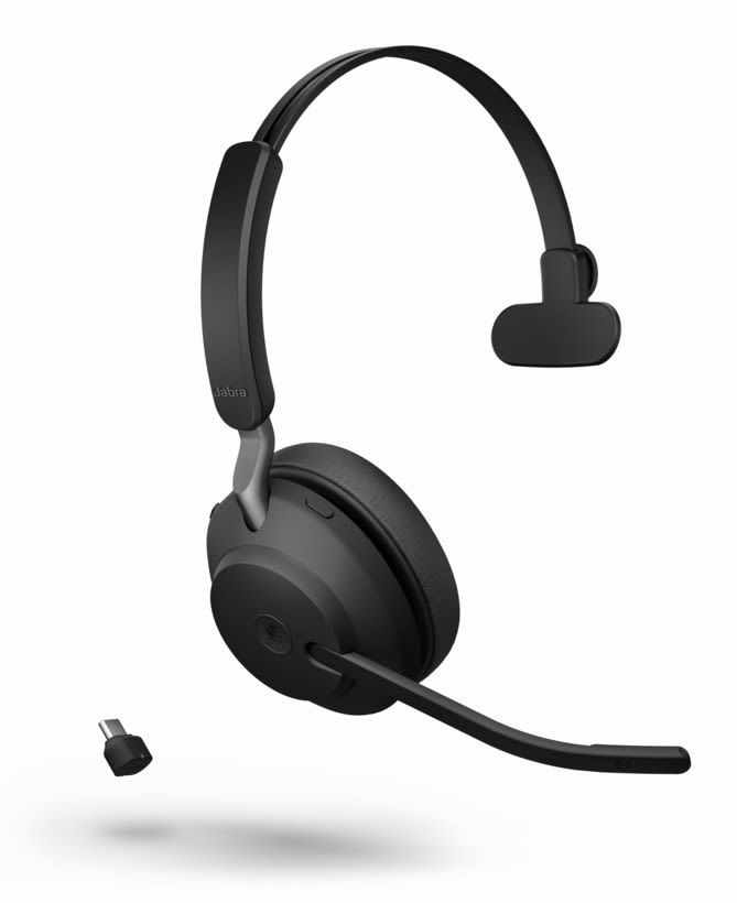 Jabra Evolve2 65 Black Wireless On Ear Headset