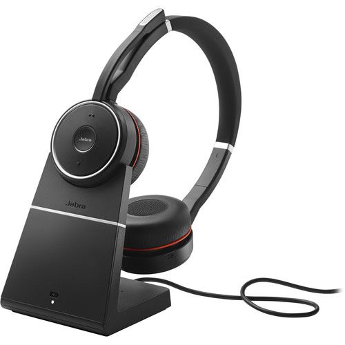 Jabra Evolve 75 Black Wireless Bluetooth On Ear Headset