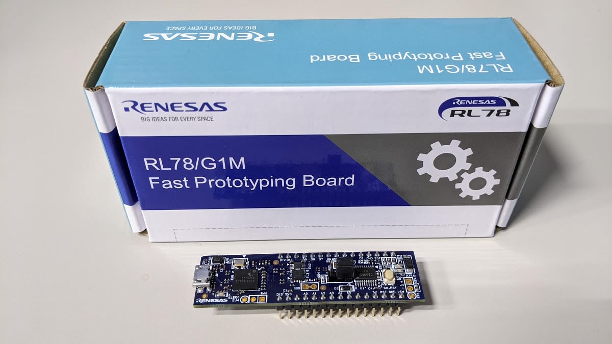 Renesas Electronics RL78/G1M Fast Prototyping Board Prototyping Board RTK5RLG1M0C00000BJ
