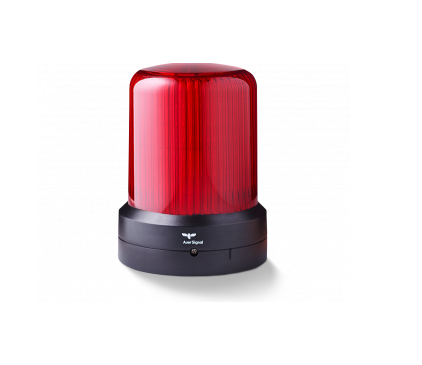 AUER Signal RDMHP Series Red Flashing, Steady, Strobe Beacon, 110 V, Base Mount, LED Bulb