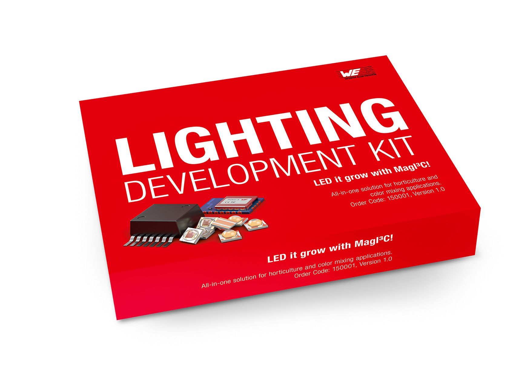 Wurth Elektronik LED-udviklingsværktøj 150001 for ?MagI³C Power Module 172 946 001, Microcontroller PIC16F1527