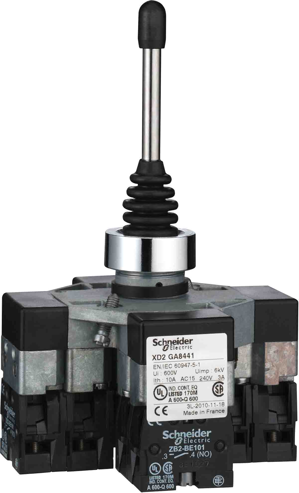 Schneider Electric 4-Axis Joystick Switch Round, IP66 240V