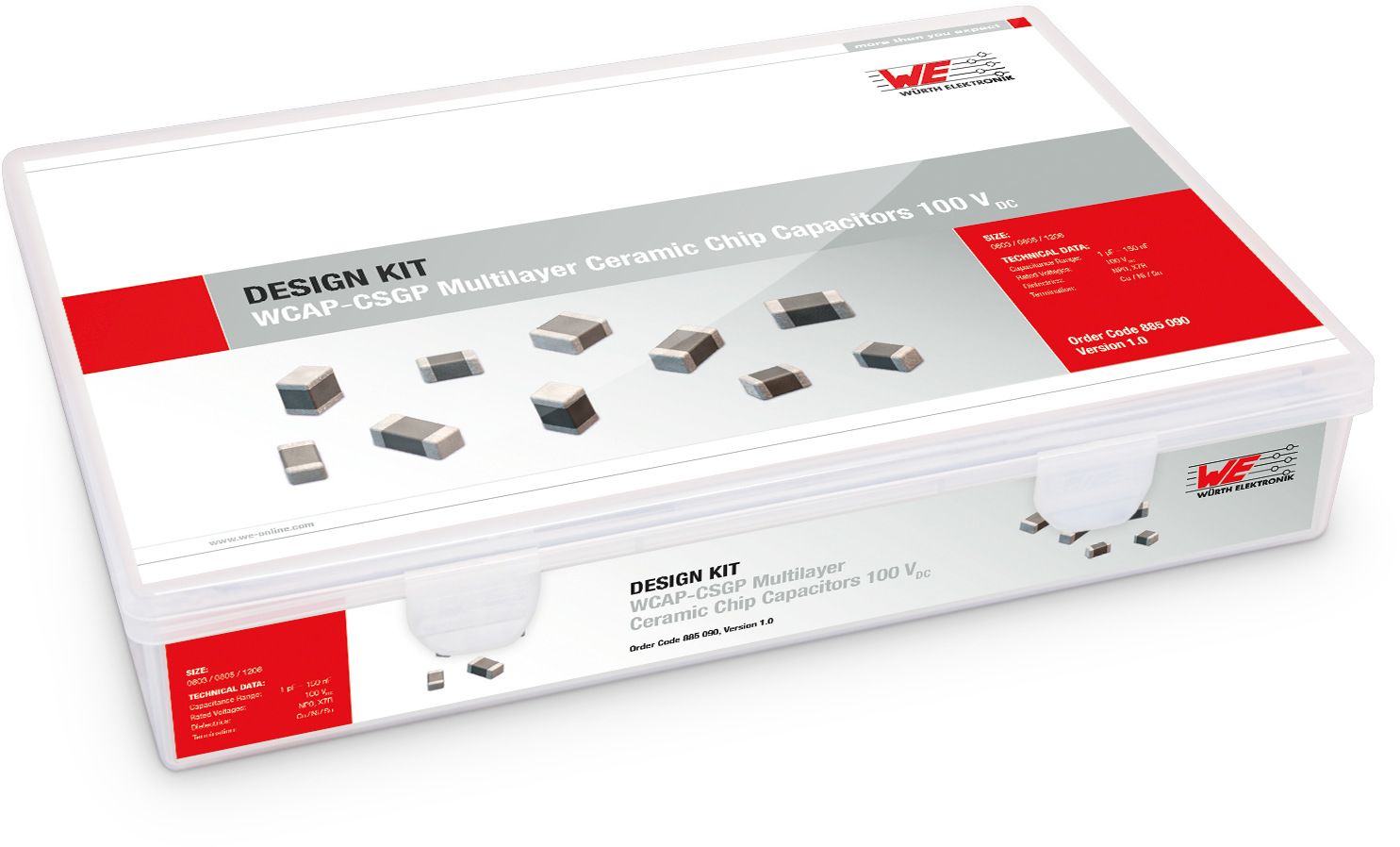 Wurth Elektronik, Surface Mount Ceramic Capacitor Kit