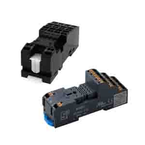 SU Relay Socket for use with RU4 14 Pin, DIN Rail, 300V ac