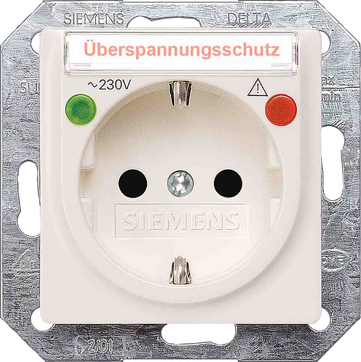 Siemens White 1 Gang Plug Socket, 16A, Indoor Use