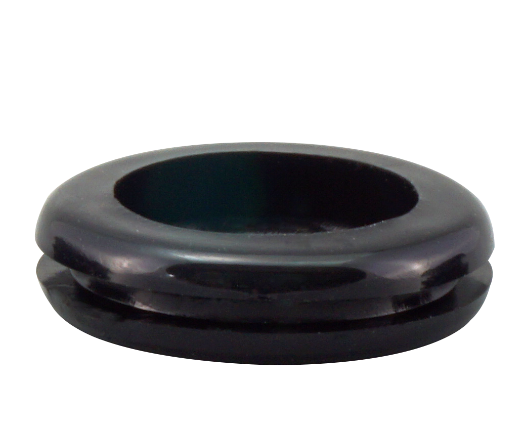 RS PRO Black PVC 31.7mm Cable Grommet for Maximum of 25mm Cable Dia. RS
