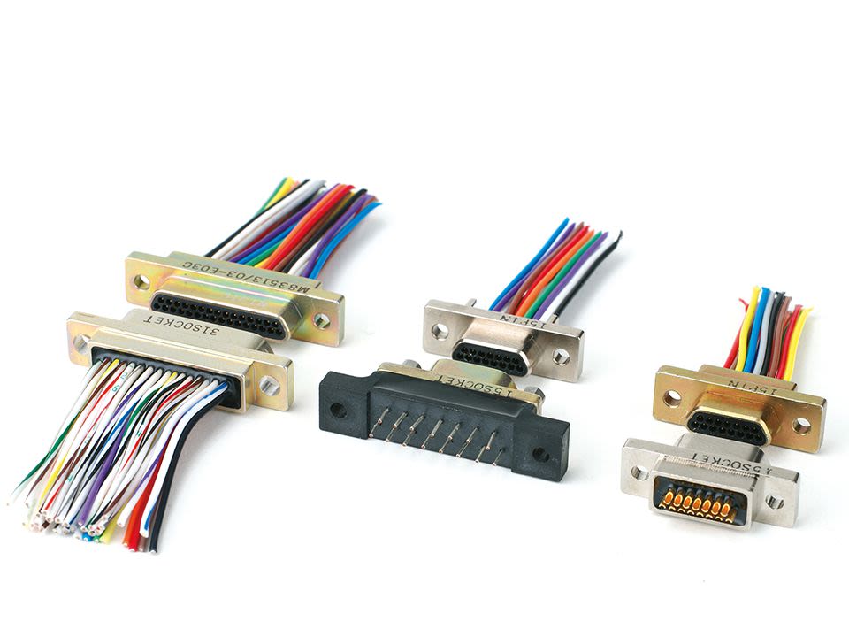 Conector D-sub Amphenol Canada, Serie M83513, paso 1.27mm, Recta, Montaje de Cable, Hembra