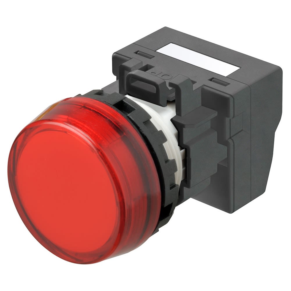 Omron M22N Series Red Indicator, 24V, 22mm Mounting Hole Size, IP66