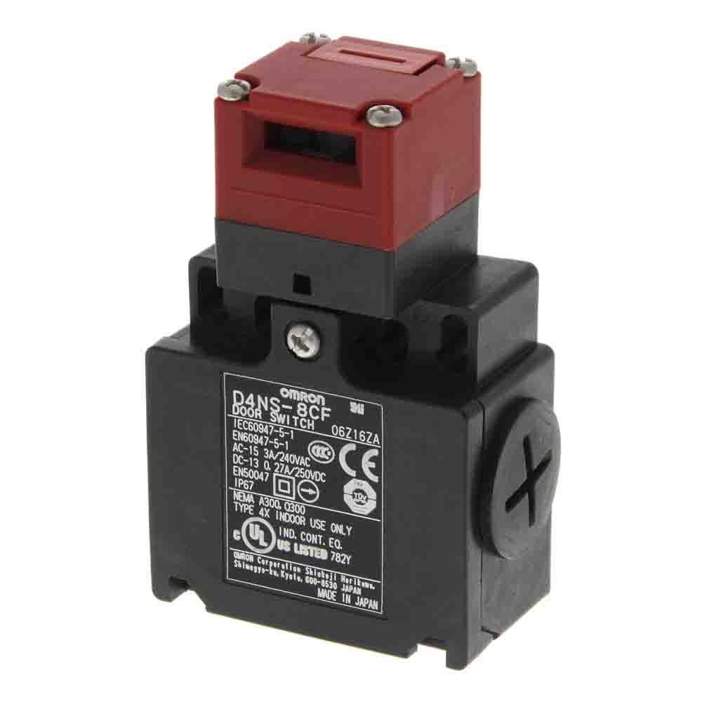 Omron D4NS Safety Interlock Switch, 2NC, Keyed, Plastic