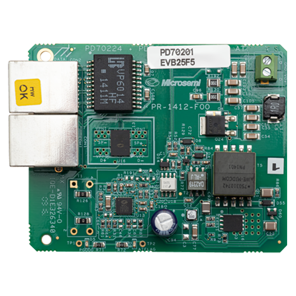 Microchip PD70201 Entwicklungsbausatz Spannungsregler, FB, PD with PD70201 5V 5A Leistungsdetektor
