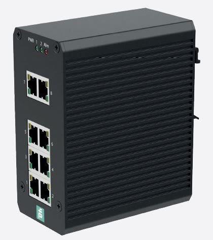 Switch Ethernet non manageable Pepperl + Fuchs 8 Ports RJ45, 10/100Mbit/s, montage Rail DIN 24V c.c.