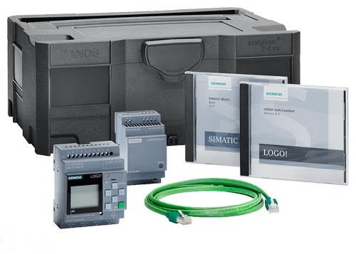 Siemens LOGO! V8.3 PLC CPU Starter Kit - 8 Inputs, 4x Relay Outputs, Ethernet Networking, Ethernet Interface