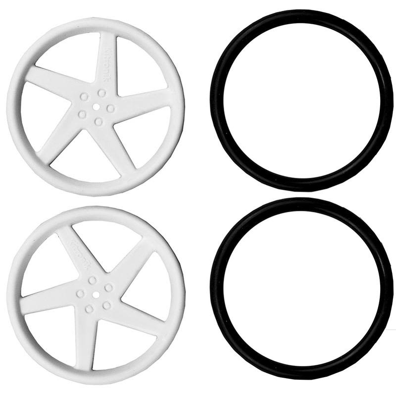 Pair Of 5 Spoke Wheels
