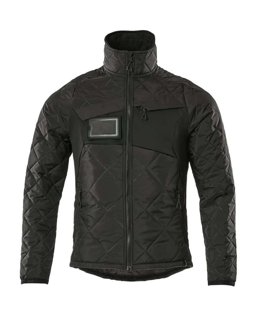 Mascot Workwear 18015 Black, Water Repellent Men Thermal Jacket, M