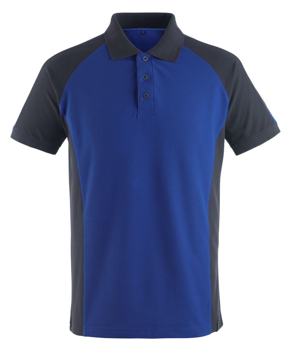 Mascot Workwear BOTTROP Blue, Dark Navy Cotton, Polyester Polo Shirt, UK- L, EUR- L