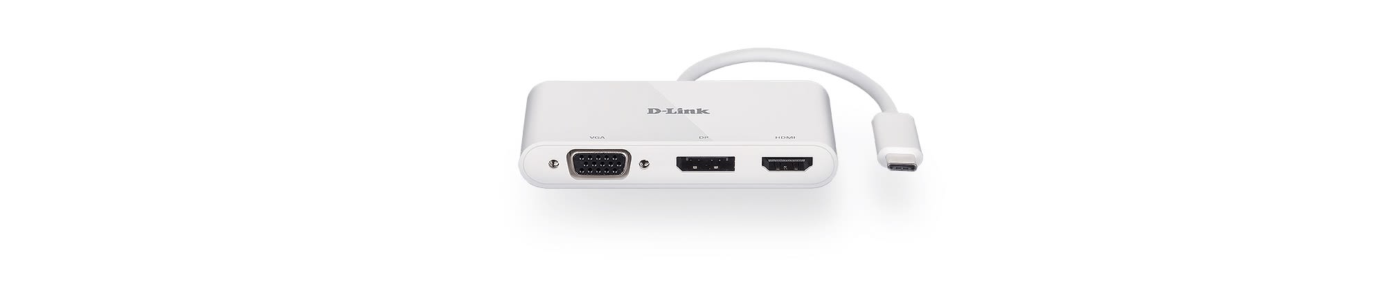 D-Link Triple Monitor 1080 USB-C Docking Station with HDMI, VGA - 1 x USB ports, USB C