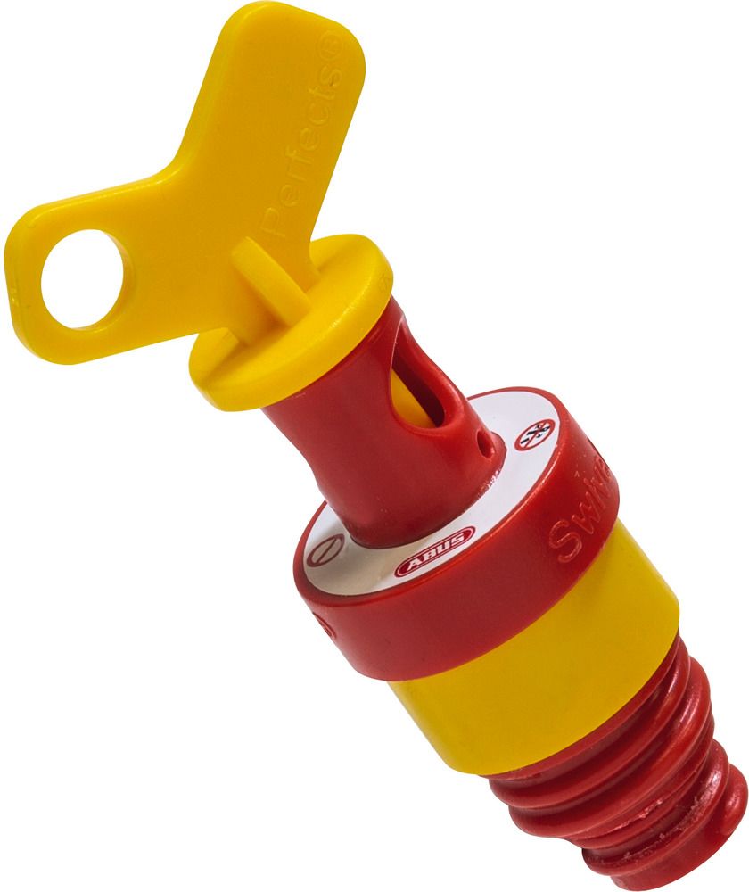 ABUS Red, Yellow 1-Lock ABS Fuse Lockout, 6.5mm Shackle, 75mm Attachment