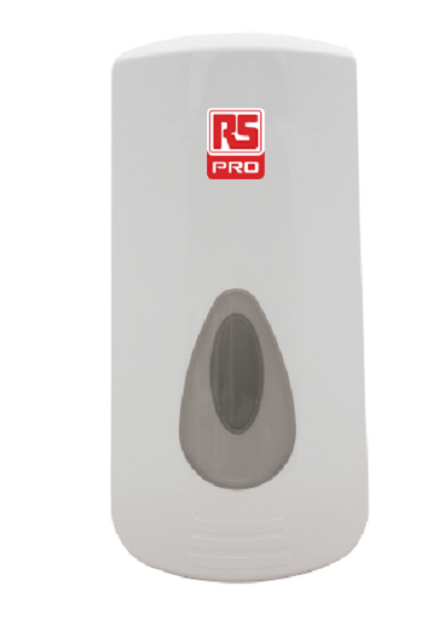 RS PRO 900ml Wall Mounted Soap Dispenser for RS PRO Bulk Refill Bottles (excluding Foaming Hand Cleaner)