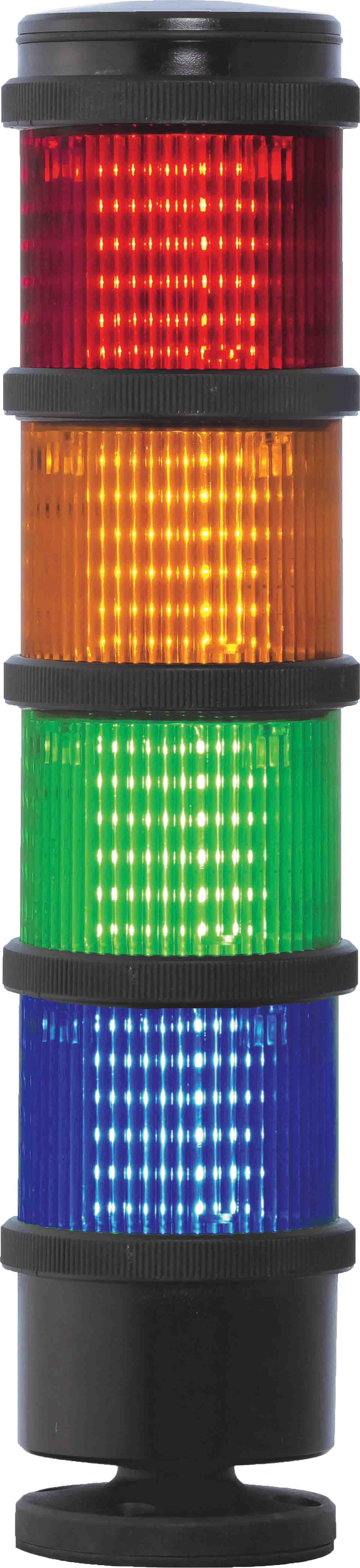 RS PRO Red/Green/Amber/Blue Signal Tower, 4 Lights, 240 V | RS