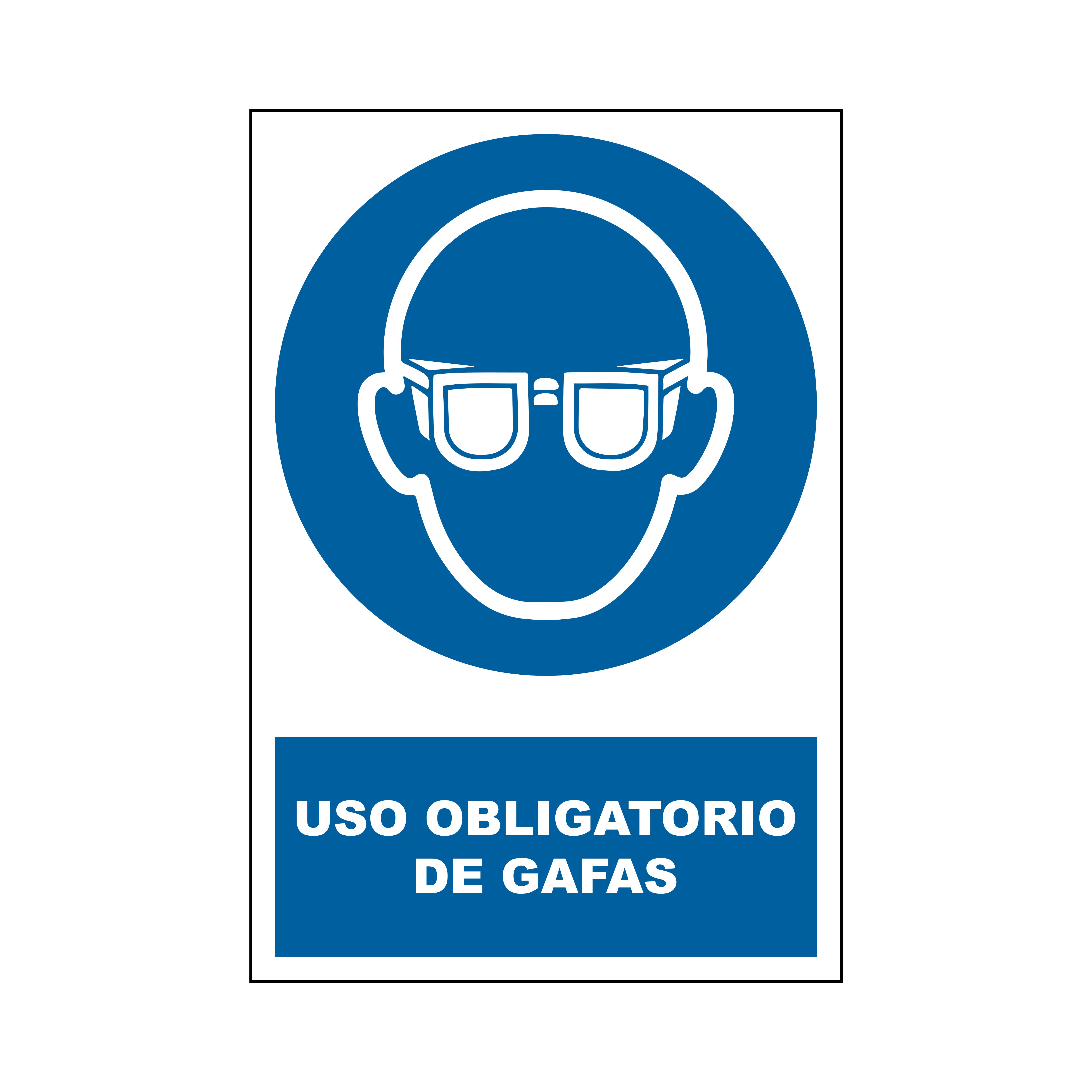 Señal de obligación con pictograma: Protección para Soldadura, texto en Español, autoadhesivo, 330mm x 500 mm