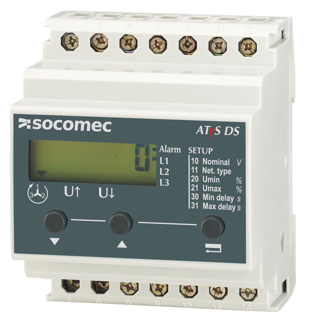 Socomec Voltage Monitoring Relay, 1 Phase
