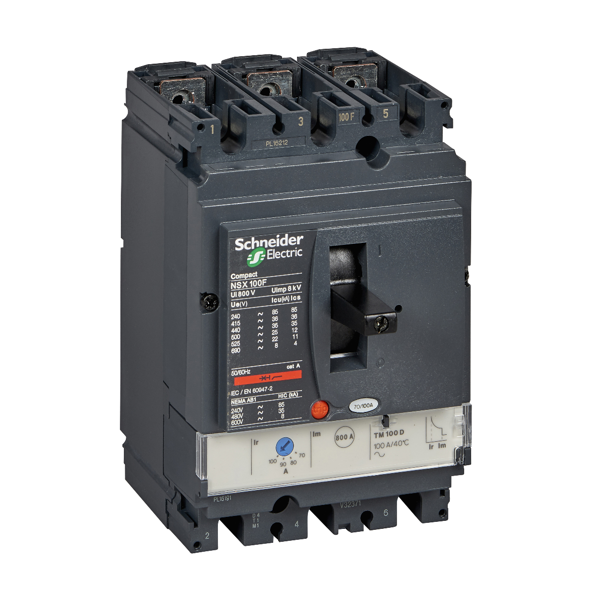 LV429550 | Schneider Electric, ComPact MCCB Molded Case Circuit Breaker ...