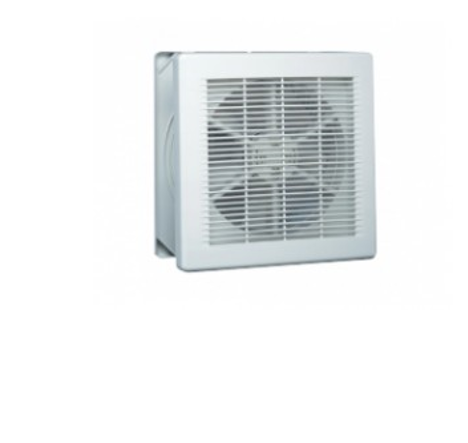RS PRO Square Wall Mounted, Window Mounted Extractor Fan, 266L/s, 60dB, External 2 Speed Reversible On/Off Control,