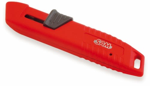 SAM Safety Knife with Retractable Blade, Retractable, 165mm Blade Length